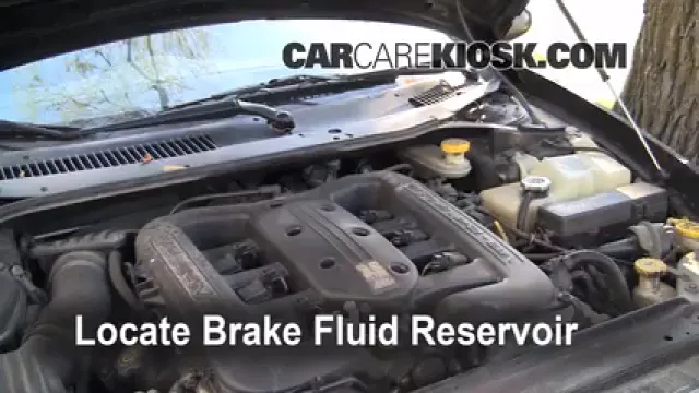 2001 Chrysler LHS 3.5L V6 Líquido de frenos Controlar nivel de líquido